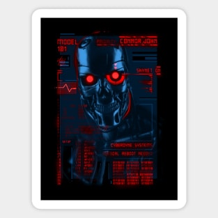 Terminator blue Magnet